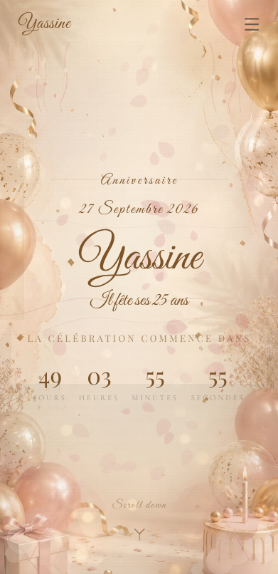 Golden Glam Birthday